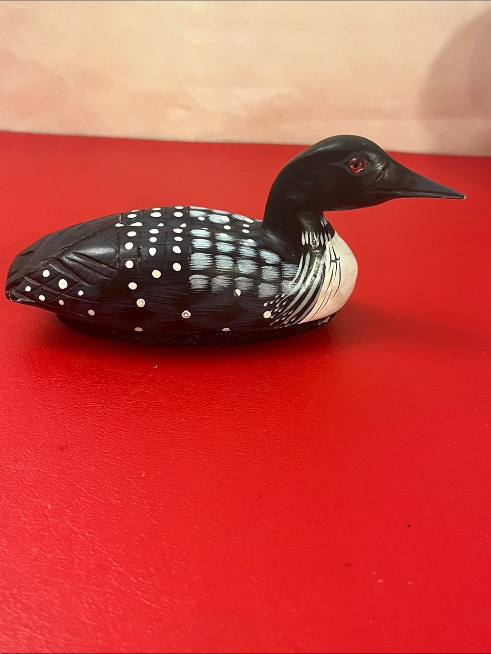 Vintage Albert E. Price Hand Painted Wooden Mallard Duck 6.30” Long 2.5”tall